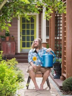French Blue Watering Can -Outdoor Garden Care Shop 06341 1376 tif