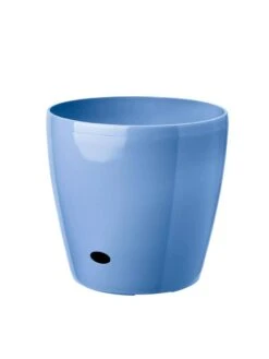 Viva Round Self-Watering Rolling Planter, 14" Diameter -Outdoor Garden Care Shop 39325BL 070 tif