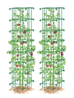 Tomato Towers, Set Of 2 9 Tomato Towers, Set Of 2 -Outdoor Garden Care Shop 8587041 0006 GRN tif