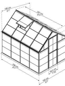 Canopia® By Palram Harmony™ Greenhouse, 6' -Outdoor Garden Care Shop 8588022 11V tif