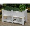 Cambridge Elevated Planter With Extension -Outdoor Garden Care Shop 8588171 01v cambridge white vinyl elevated planter with extension