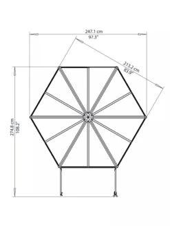 Canopia® By Palram Oasis Hexagon Greenhouse -Outdoor Garden Care Shop 8596238 005V tif