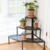 Quarter-Round Lattice Plant Stand -Outdoor Garden Care Shop 8596372 6670 tif