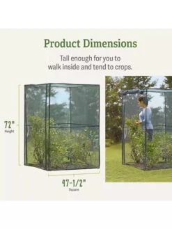 Crop Cage, 4' X 4' -Outdoor Garden Care Shop 8596538 dimensions
