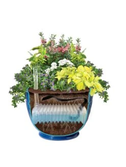 Mazzano Self-Watering Planters -Outdoor Garden Care Shop 8596570 SWMazzano19 Blue art tif