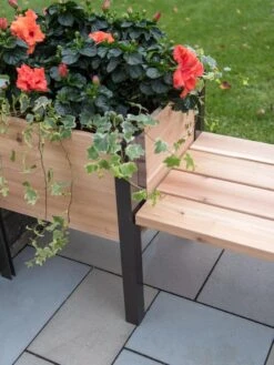 Elevated Cedar Planter Bench Kit, Natural, 90" -Outdoor Garden Care Shop 8597992 9645 tif
