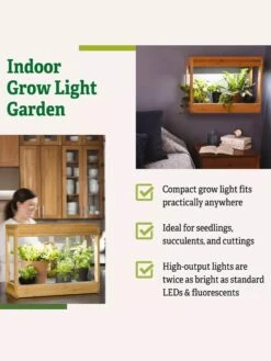 Bamboo Mini LED Grow Light Garden -Outdoor Garden Care Shop 8599624 04