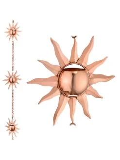Sun Pure Copper Rain Chain, 8-1/2' 9 Sun Pure Copper Rain Chain, 8-1/2' -Outdoor Garden Care Shop 8600206 04v