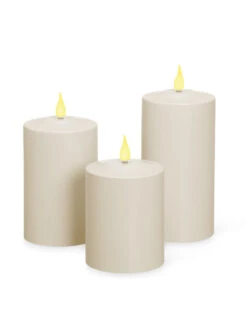 Outdoor LED Pillar Candles -Outdoor Garden Care Shop 8609405 05v