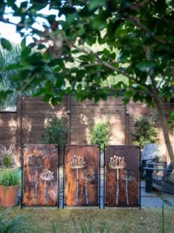 Queen Anne's Lace Corten Steel Screen -Outdoor Garden Care Shop 8609526 6301 tif