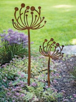 Queen Anne's Lace Garden Stake Set Of 2 -Outdoor Garden Care Shop 8610210 0105 tif