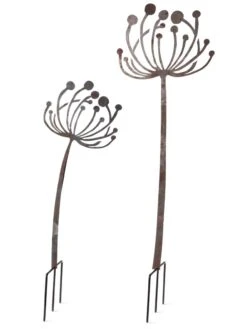Queen Anne's Lace Garden Stake Set Of 2 -Outdoor Garden Care Shop 8610210 8091 tif