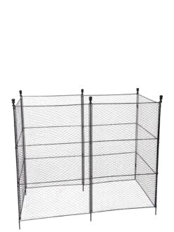 Tall Chicken Wire Critter Fence With Gate -Outdoor Garden Care Shop 8611020 1264 tif