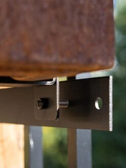 Veradek Metallic Series Corten Steel Railing Planters -Outdoor Garden Care Shop 8611611 02v