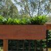 Veradek Metallic Series Corten Steel Railing Planters -Outdoor Garden Care Shop 8611614 02v veradek metallic series corten steel railing planter
