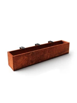 Veradek Metallic Series Corten Steel Railing Planters -Outdoor Garden Care Shop 8611614 04v