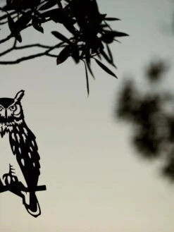 Metalbird Great Horned Owl -Outdoor Garden Care Shop 8612018 02V tif