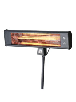 Sun Joe® 1500W Elec. Infrared OD Patio Heater, Adjust Ht. Range, W/Wall Bracket & Cover -Outdoor Garden Care Shop 8612532 01v