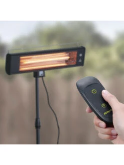 Sun Joe® 1500W Elec. Infrared OD Patio Heater, Adjust Ht. Range, W/Wall Bracket & Cover -Outdoor Garden Care Shop 8612532 07v