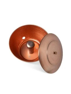 Hammered Copper Hose Pot With Lid -Outdoor Garden Care Shop 8613311 5811