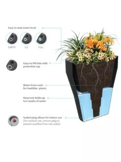 TruDrop One Pinch Planter, 29" Diameter -Outdoor Garden Care Shop 8613631 06V 3 4